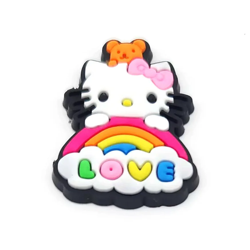 Wholesale Bulk Charms Shoe Decoration Flower Cartoon Lovely Melody Kitty Pochaaco Cinnamoroll DIY Accessories Sneaker New Charms