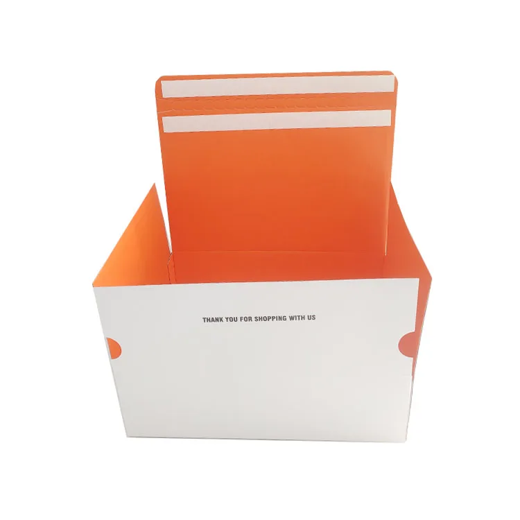 Clothing packaging carton shipping box Custom color large shipping box Corrugated box folding top mailbox