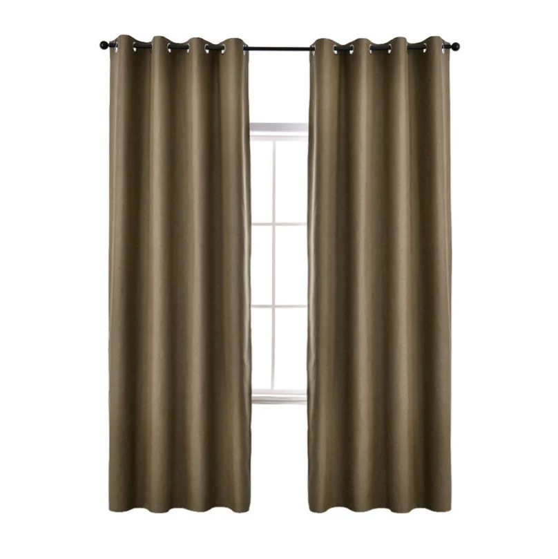 Ready Made Luxury 100% Polyester Upholstery Blind Living Room Window Curtains