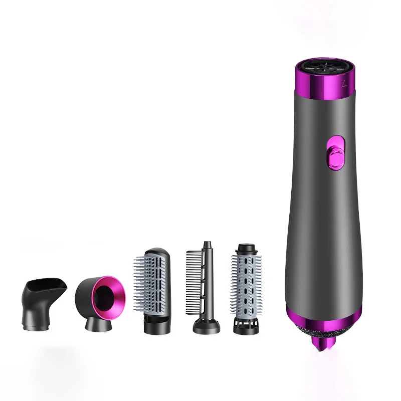 Portable Fast Drying 5 in 1 Hot Air Comb Brush Hair Dryer High-Speed Brushless Motor Negative Ionic Blow Dryer Set