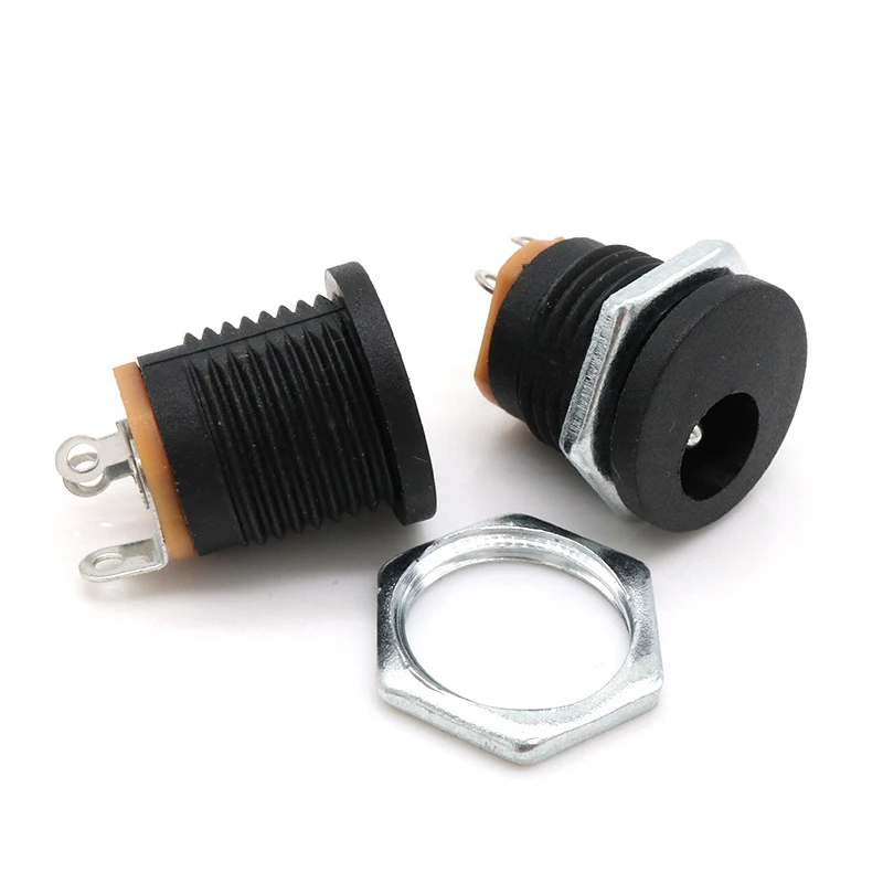 3 Pin Plastic Female DC Power Jack Socket Connector 100pcs/bag