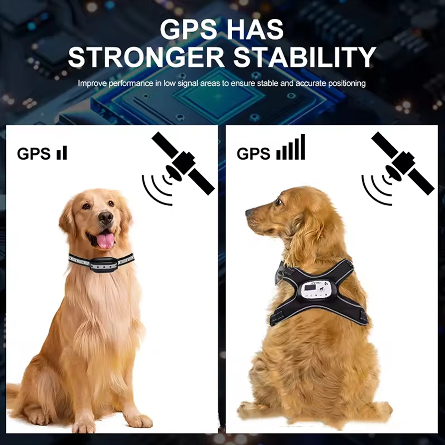 2024 Новый GPS беспроводной открытый IPX7 водонепроницаемый портативный ударопрочный тренировочный ошейник система сдерживания собак
