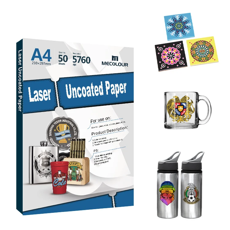 laser heat transfer paper for uncoated plastic pens