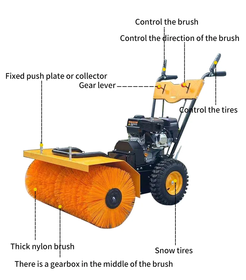 snow thrower snowplow machine high quality snow removal machine