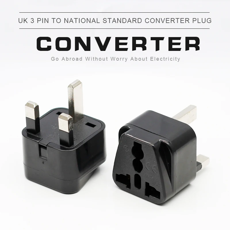 UK to AU Adapter Universal EU power plug Female adapter to UK 3 PIN Male converter connector ADAPTER