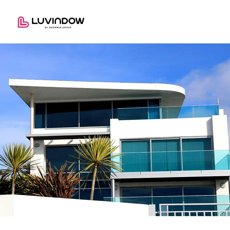 Aluminum Alloy Frame Large Glass Windows Big Picture Sound Proof Panoramic Window Floor To Ceiling Fixed Window S