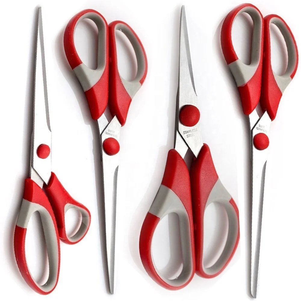 Factory Price High Quality Scissors Set 4pcs Different Fashion Design Paper Cutting Office Scissor