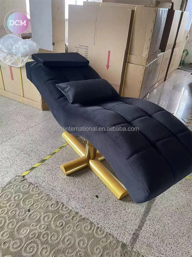 beauty nail salon furniture set custom curved topper lash extension bed for facial spa massage table