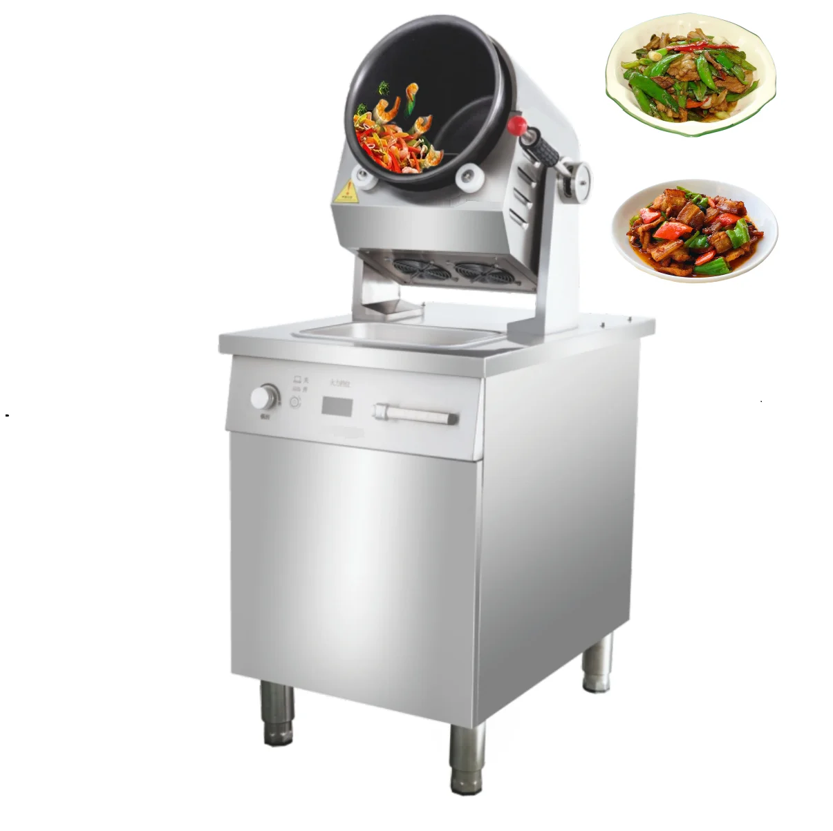 Simple and easy to use electric Fried Rice automatic cooking frying machine kitchen pot barrel cooking robot