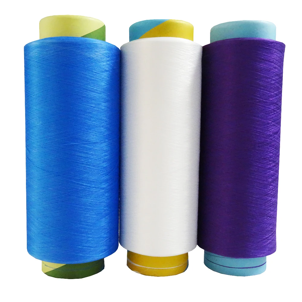 80% Polyester 20% nylon dope dyed microfiber yarn for cleaning towel