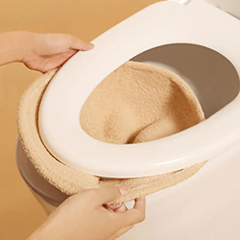High Quality Acrylic Knitted Toilet Seat Cushion Thickened Cover and Mat