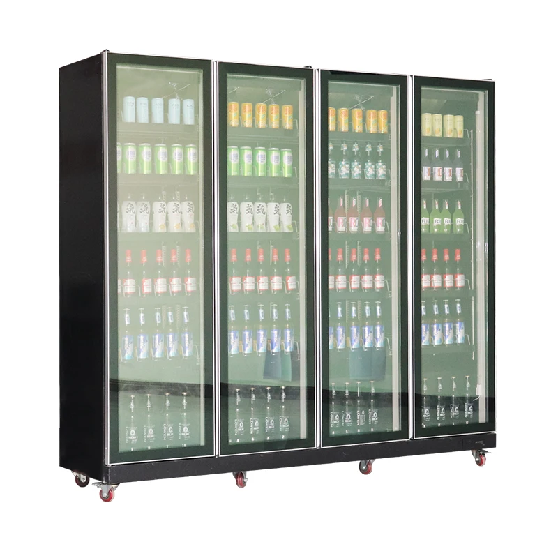 glass door fridge supermarket beverage cabinet commercial refrigerator display freezers Refrigeration Equipment