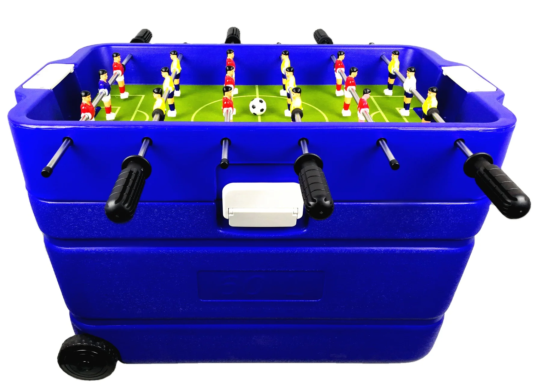 TR-hielera futbol,60L ICE cooler chest with Novel and perfect foosball soccer table toy juego de futbol,bottle light