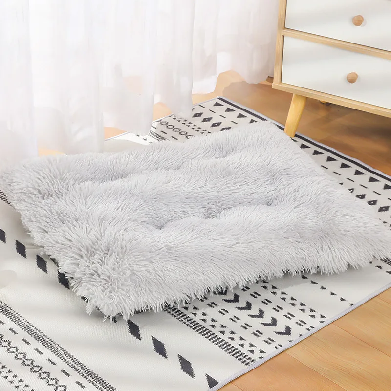 Long plush winter warm sleep pet mat dog bed comfortable pet mat dog mat cat kennel dog kennel pet supplies
