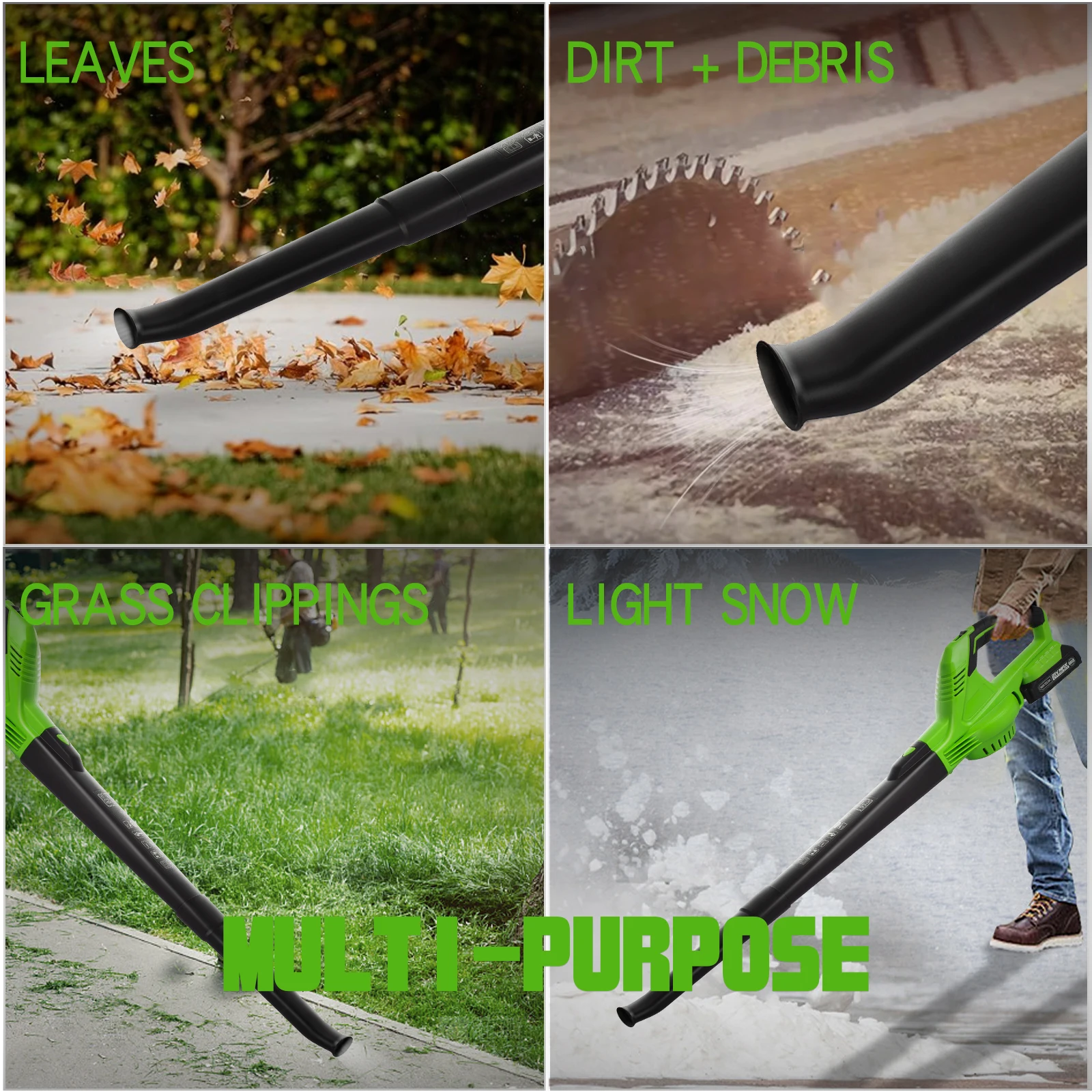 Portable 21v Professional Li-ion 4.0Ah Garden Air Leaves Lithium Cordless Electric Leaf Blower Cordless Jet Fan Blower
