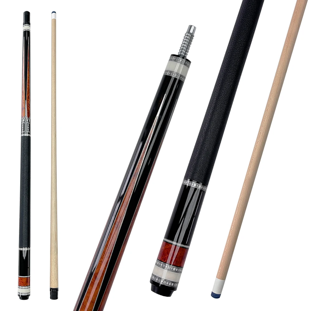 Customized Available Maple Wood Billiard Pool Cue Wood Stick 1/2 Style Maple Forearm Billiard Cue