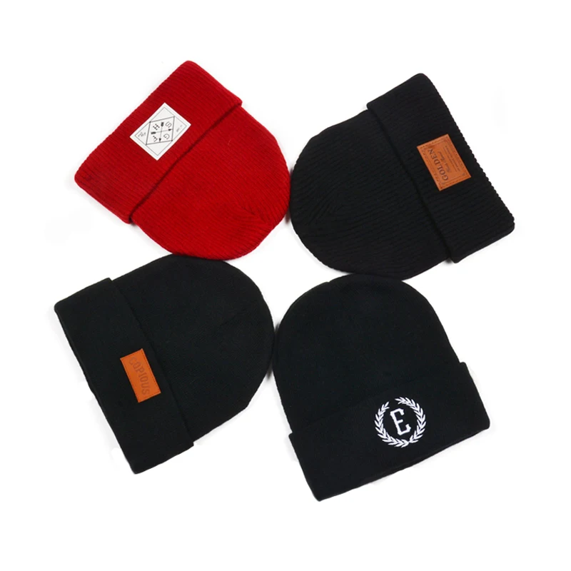 
Custom embroidery winter knitted hat 