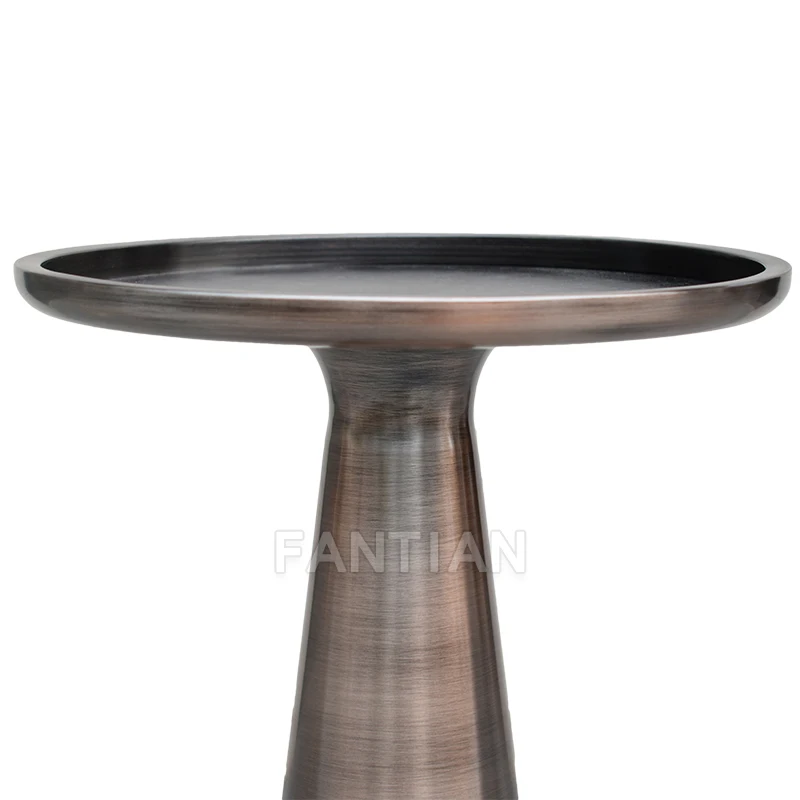 
2019 most novel style stainless steel tea table base with marble material table top 
