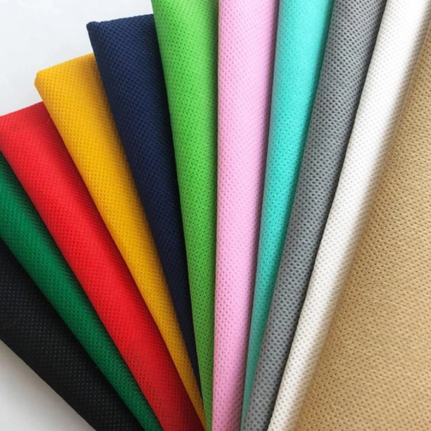 Factory promotion price hot sale colorful 100% polypropylene biodegradable nonwoven fabric manufacturers