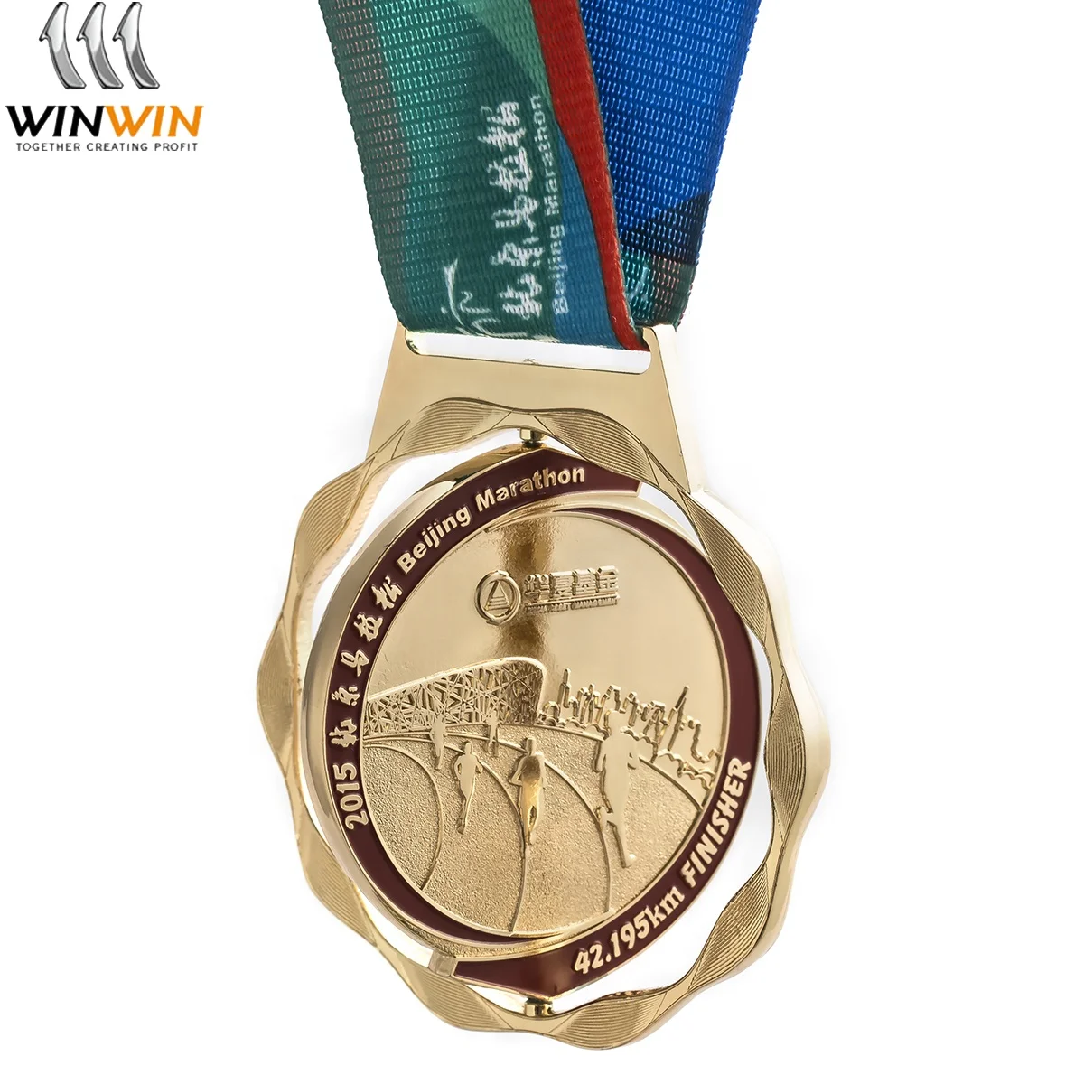 Sport Game Marathon Race Metal Custom Rotatable Medal