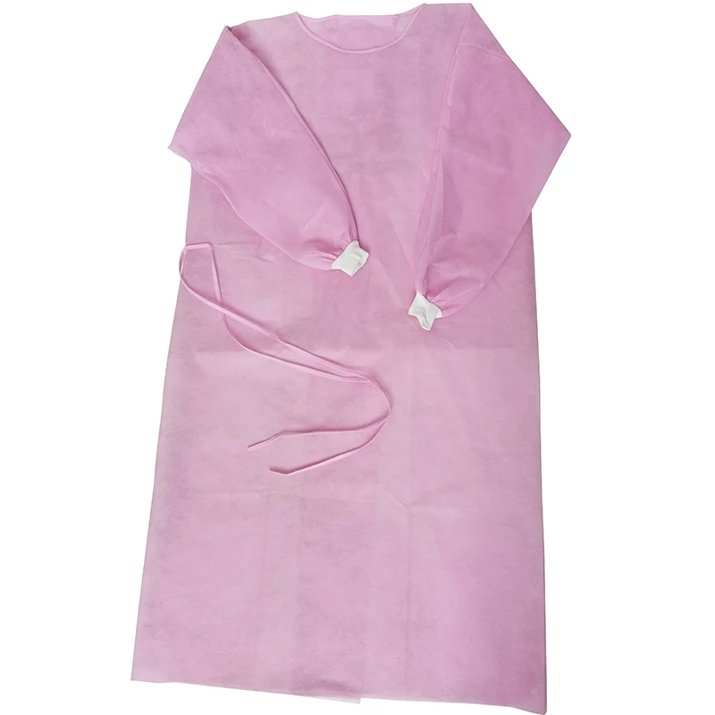 Standard Surgical Gowns Medic Disposable PP PE Non Woven Isolations Gown For Doctor