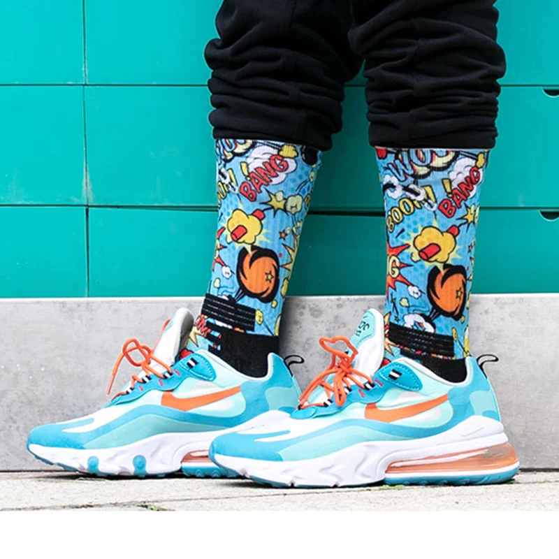 Wholesale custom logo design sublimation blank polyester print socks