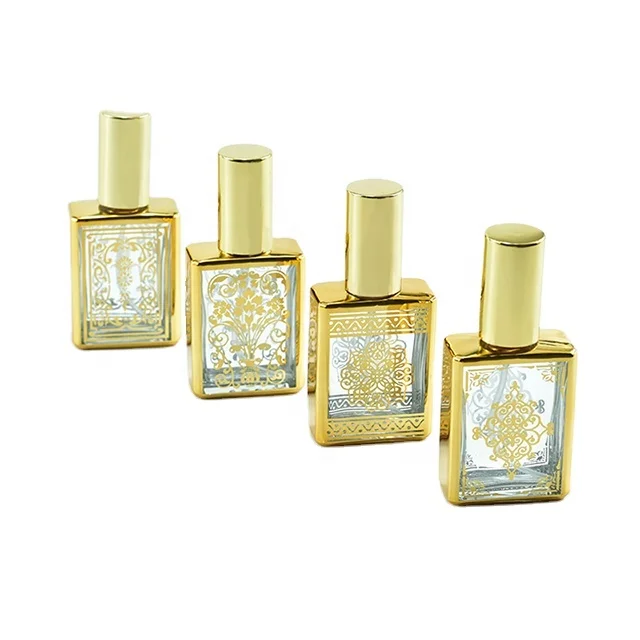 Mini Thin Glass Bottle Perfume 5ml 10ml 15ml 20ml Perfume Bottle With Flower Cap
