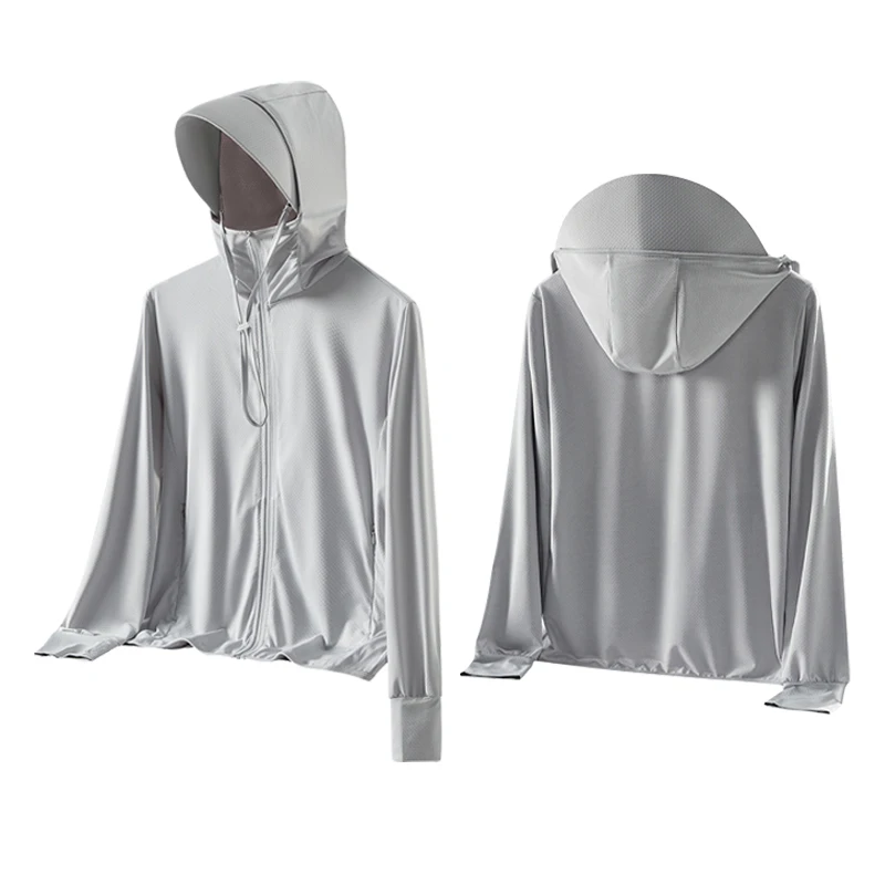 Wholesale Fashion Anti-UV Hooded Sun Protection Jacket - Summer UV Protection Skin Clothing for Men & Women Rash Guard