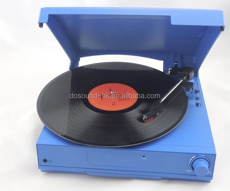 USB/bluetooth Plastic Wood Retro 33/45/78 RPM bluetooth Suitcase Turntable Vinyl LP Record Phone Player 3-Speed Built-in Speaker