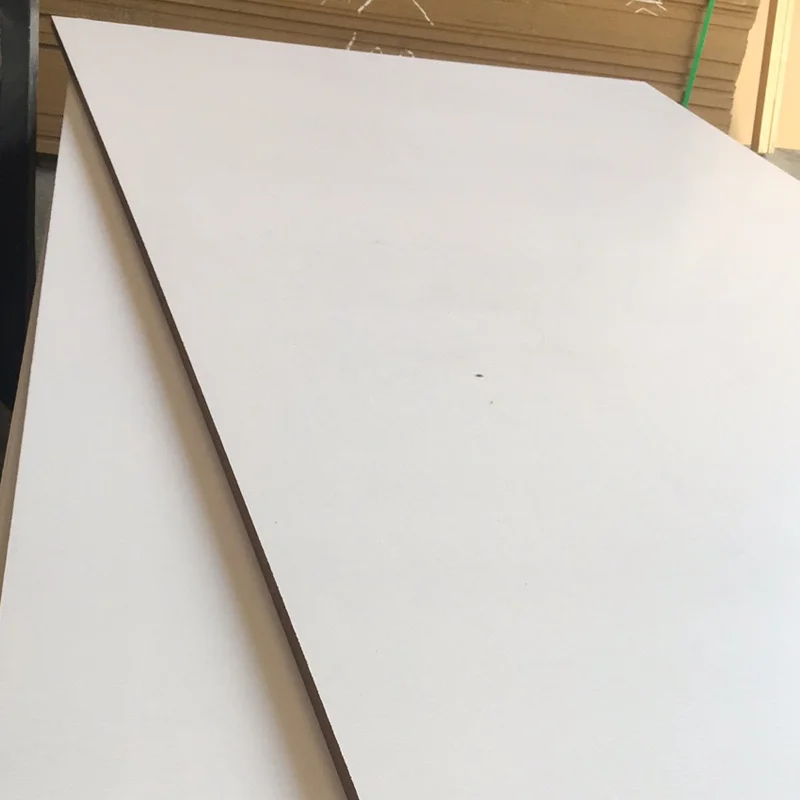 2100x2800mm  double sides Laminated white melamine MDF for doors 5mm 8mm 9mm