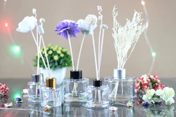 MUB 50ml 100ml 150ml aroma diffuser glass bottle empty essential oil columnar glass diffuser bottle