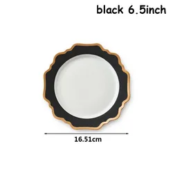 Ceramic Plate Set Sunflower Food Tray Plate Food Serving Dishes Cake Plate 1pcs