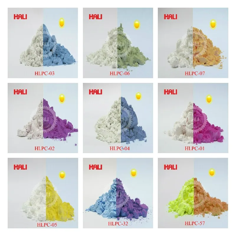 Photochromic pigment sunlight active powder photochromic powder solar sensitive pigment item:HLPC-03 color: white to blue