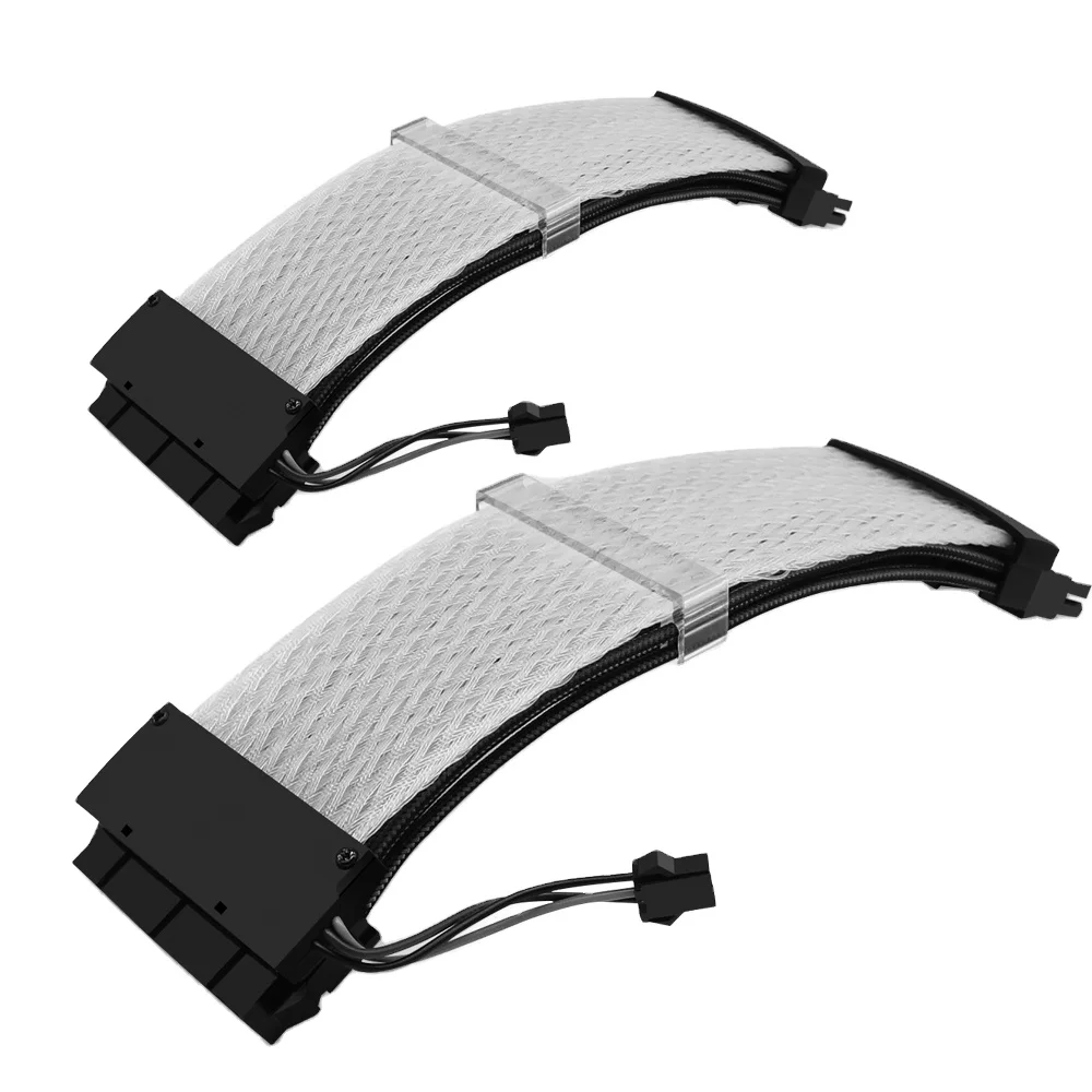 Extension Cable 18awg 200mm  Computer Full - module power supply custom - made line 24pin Male to Female cable