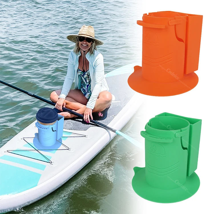 Water Drinks Holder Screw Fixed Paddle Board Sup Cup Holder Suitable for Types of Cup/Bottle/Drink