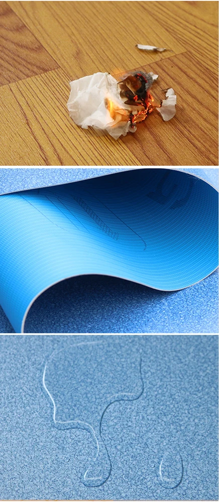 waterproof indoor vinyl flooring pvc plastic carpet roll PVC floor for home