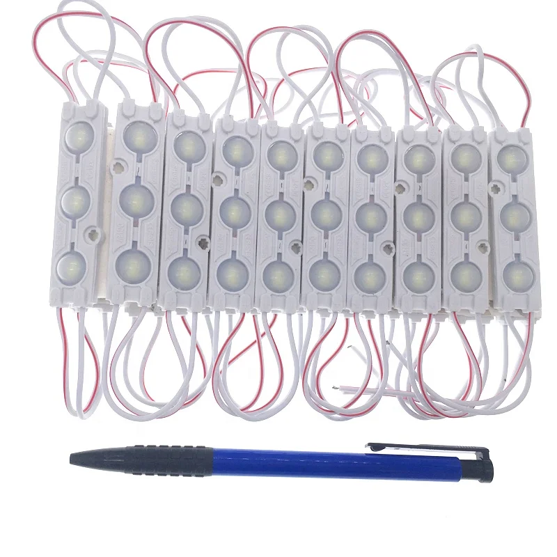 6011 CE IP65 3SMD 12V 1.5W Blue Green Warm White High Brightness 2835 LED Module with Lens Injection