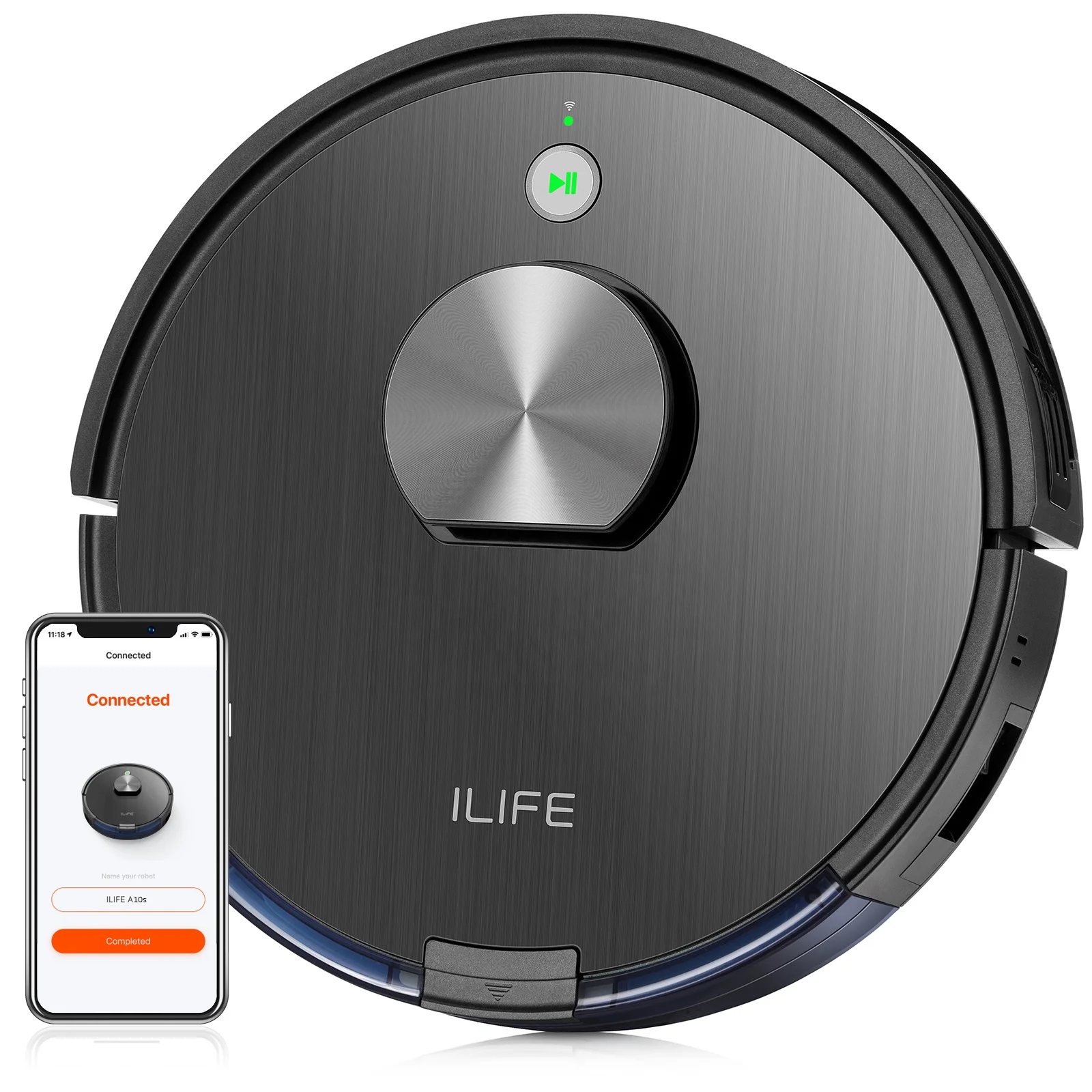 ILIFE A10s Smart Laser Navigation Mapping APP Control Cellular Dustbin Water Tank Large Battery Capacity Vacuum Cleaner Robot