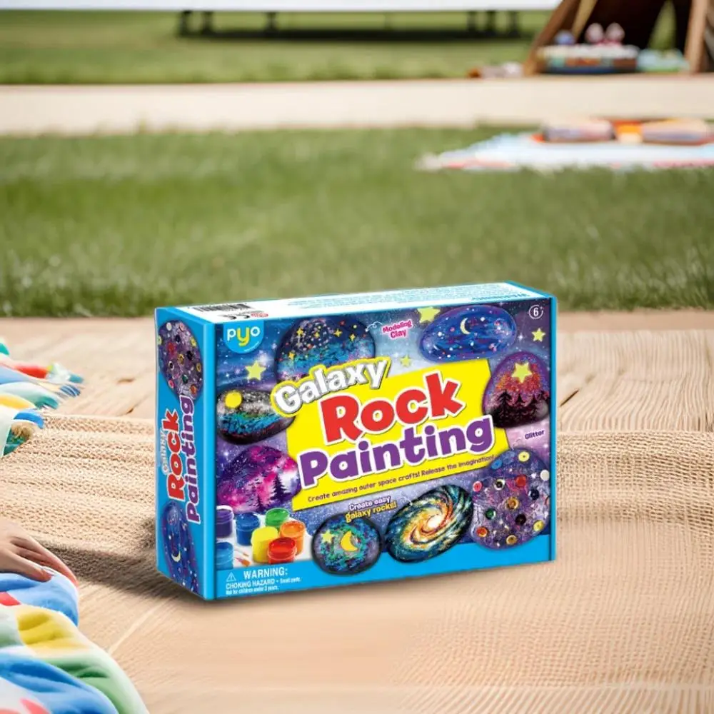 hot sale creative child drawing toy art craft rock painting kit boy and girl model coloring other education toy for kids