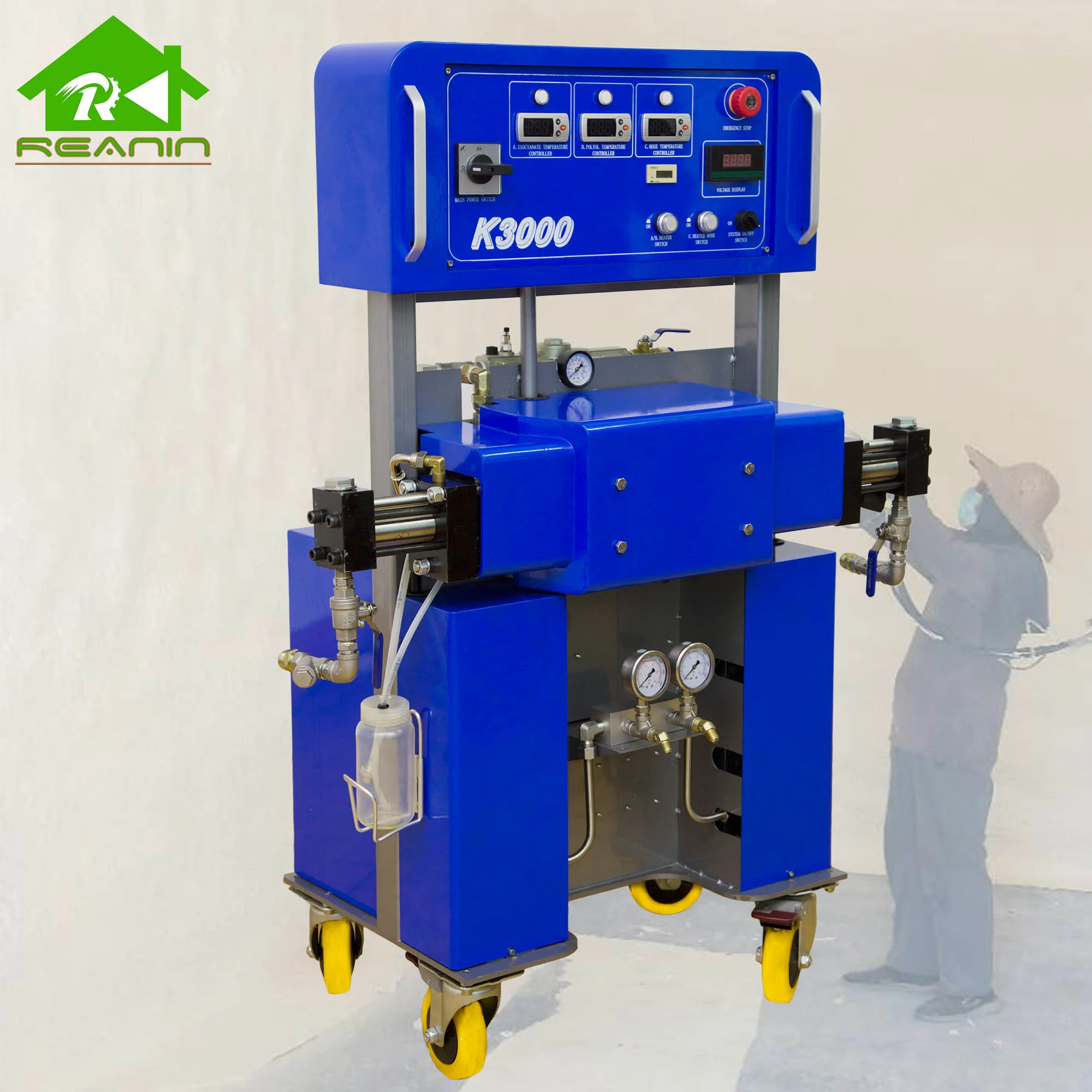 K3000 High Pressure Poliuretane Foam Machine PU Spray Injection Machine for Roof Coating