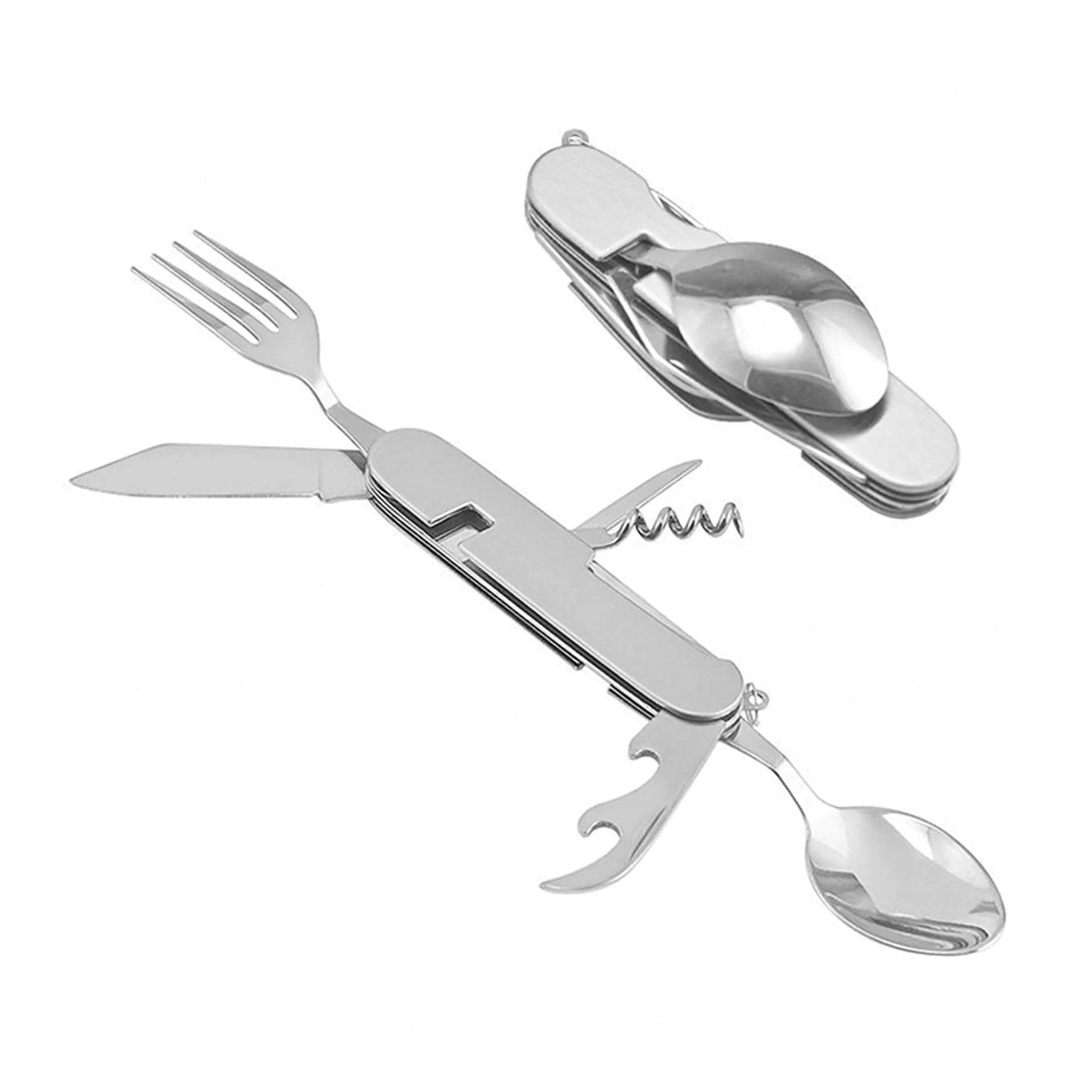 Supplier Camping Tools Folding Fork Spoon Set,403 Stainless Steel Fork And Spoon Spoons Forks Knives Set/