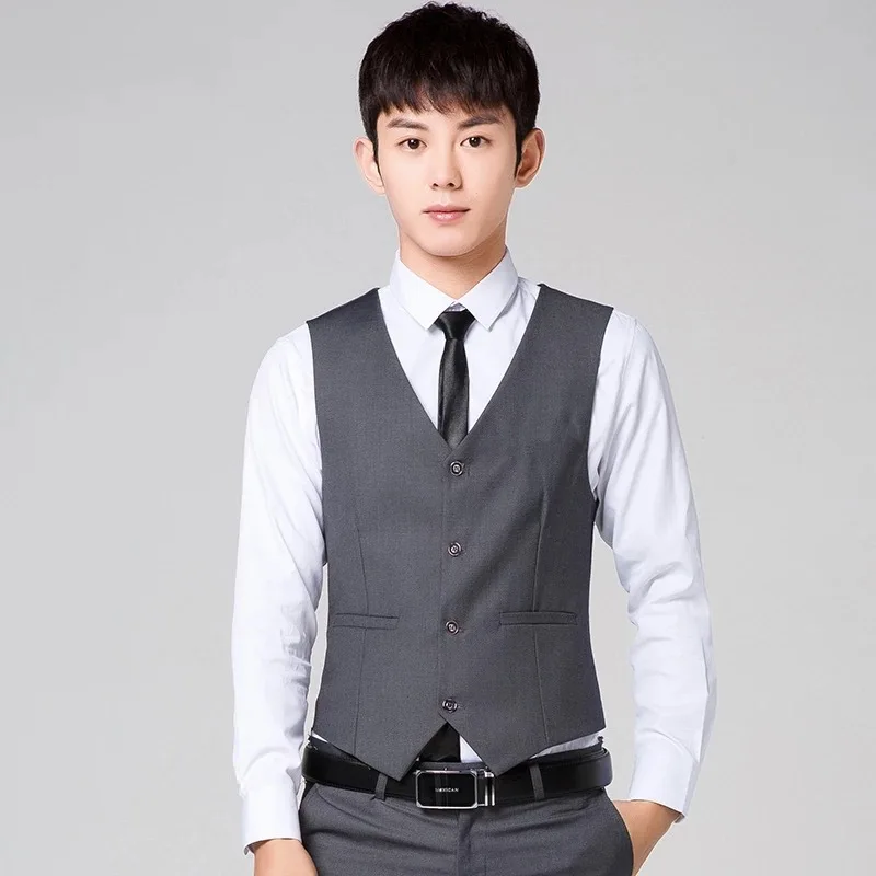 
Slimming vest mens tuxedo suits 
