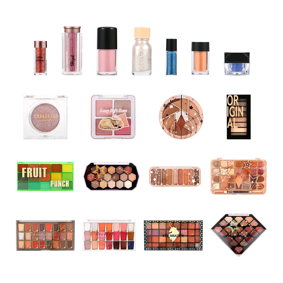 professional costume organic 15 color ful makeup brushes eye shadow primer for eyeshadow palette