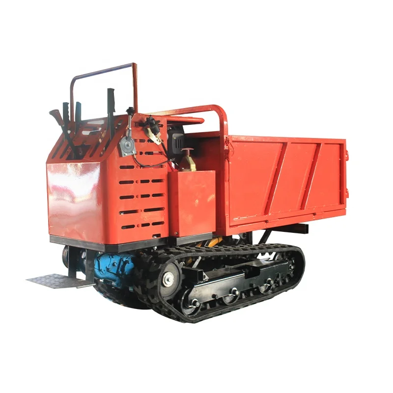 High Efficiency Agricultural Dumper Trailers Garden Mini Dumper 4x4 Rubber Track