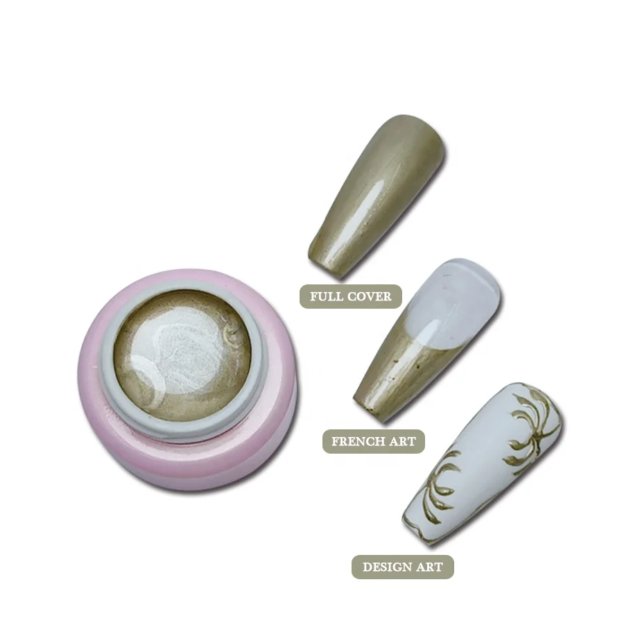 HZ free sample 7ml 10ml 15ml customized package soak off uv nail mirror glue high pigment hot painting gel