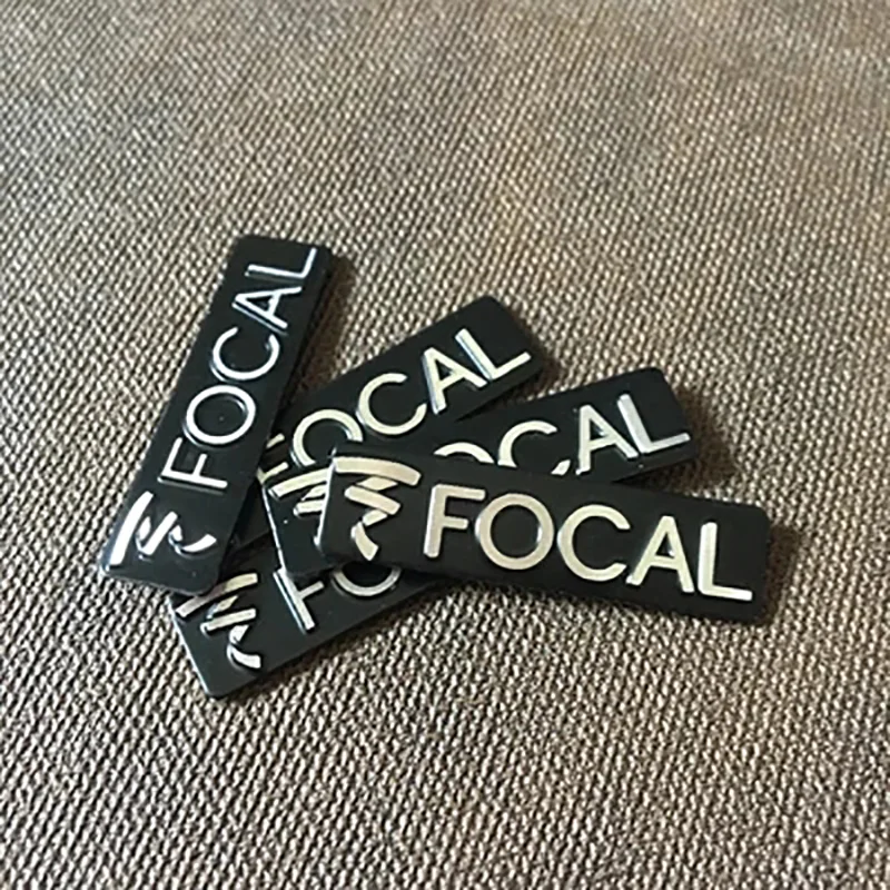 Customized car audio aluminium label personalized audio electronics Brand Logo metal nameplate Audio Equipment Nameplate badge