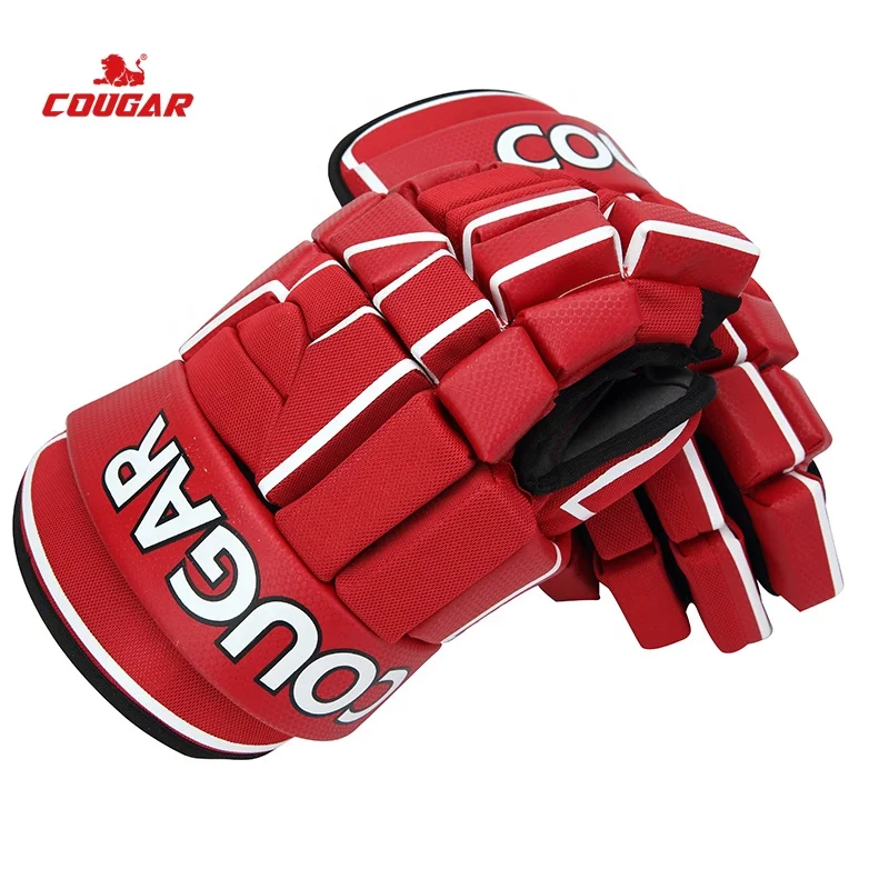 Cougar Hockey Equipment Goalie Pads Gripper Catcher Ice Hockey Grip Sport Protective Roller Skate Player Field Hockey Gloves