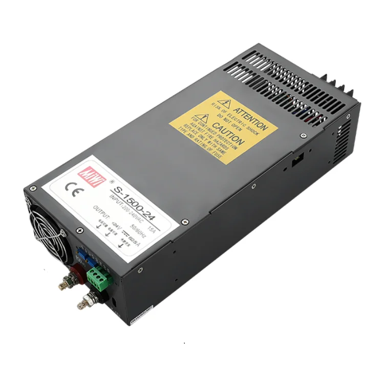 MIWI S-1500-24 High quality low price 200VAC-240VAC input 24vdc 62.5a  power supply 1500W LED switching Power Supply 24v