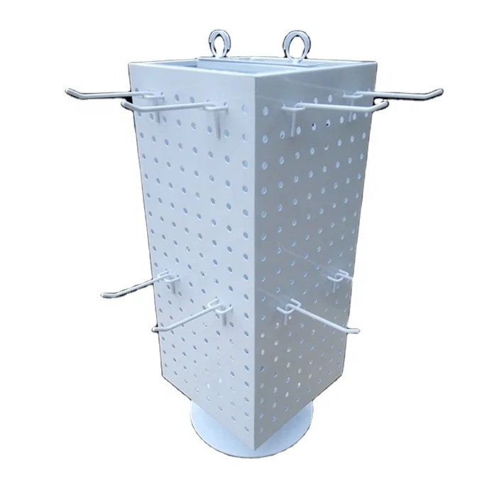 360 Turntable 4 Sided Mini Counter Top Magnetic Products Attached Rotating Display Rack