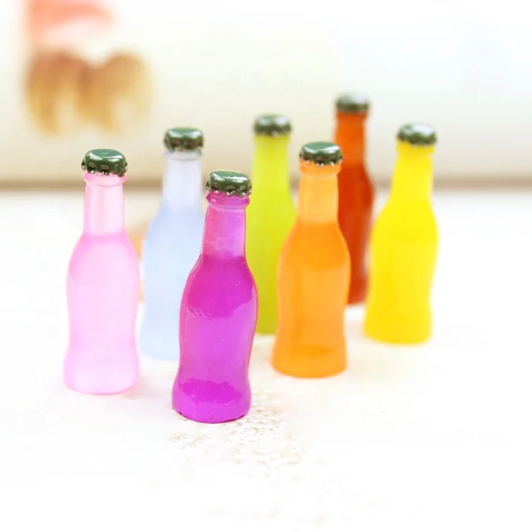 Оптом Kawaii 100 шт. декоративное искусство ремесло Смола Имитация 3D фрукты варенье бутылка